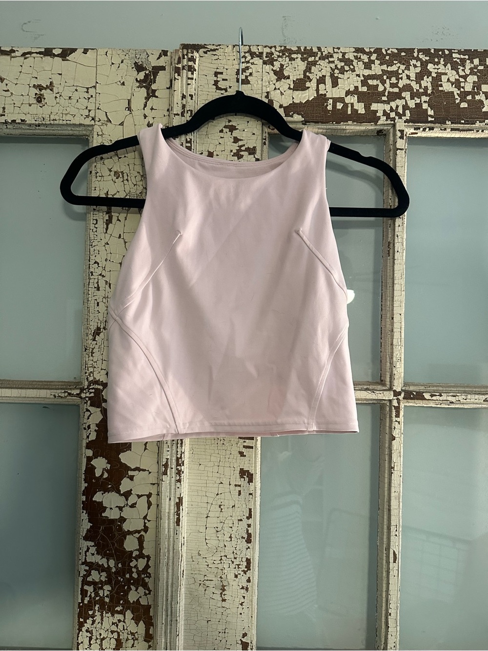 lululemon athletica Pale Pink Cropped High-Neck Tank